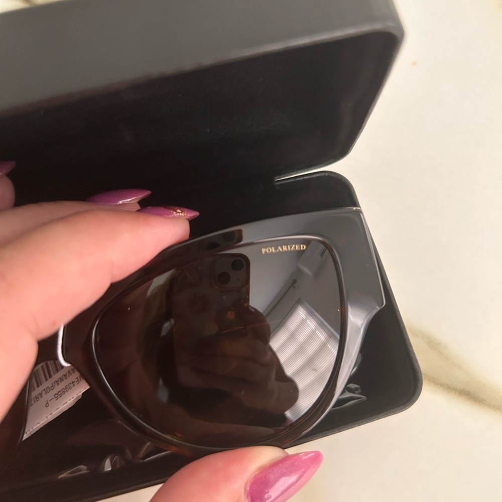 Polarized Versace Sunglasses Medusa Brown Tortoise Versace Sunnies - Picture 4 of 9